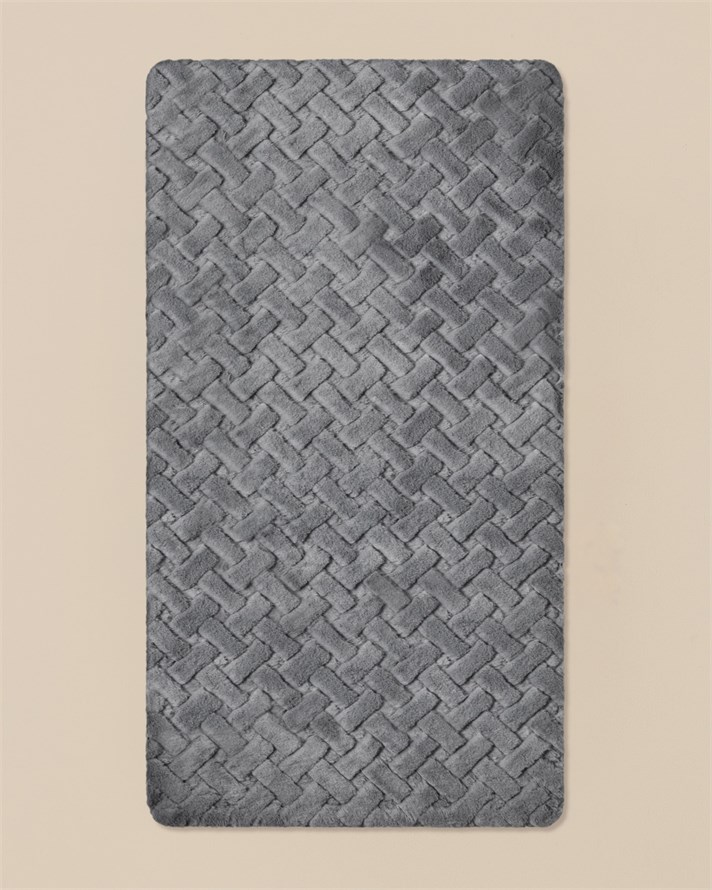 Peggy Pelüş Halı 80x150 cm Gri