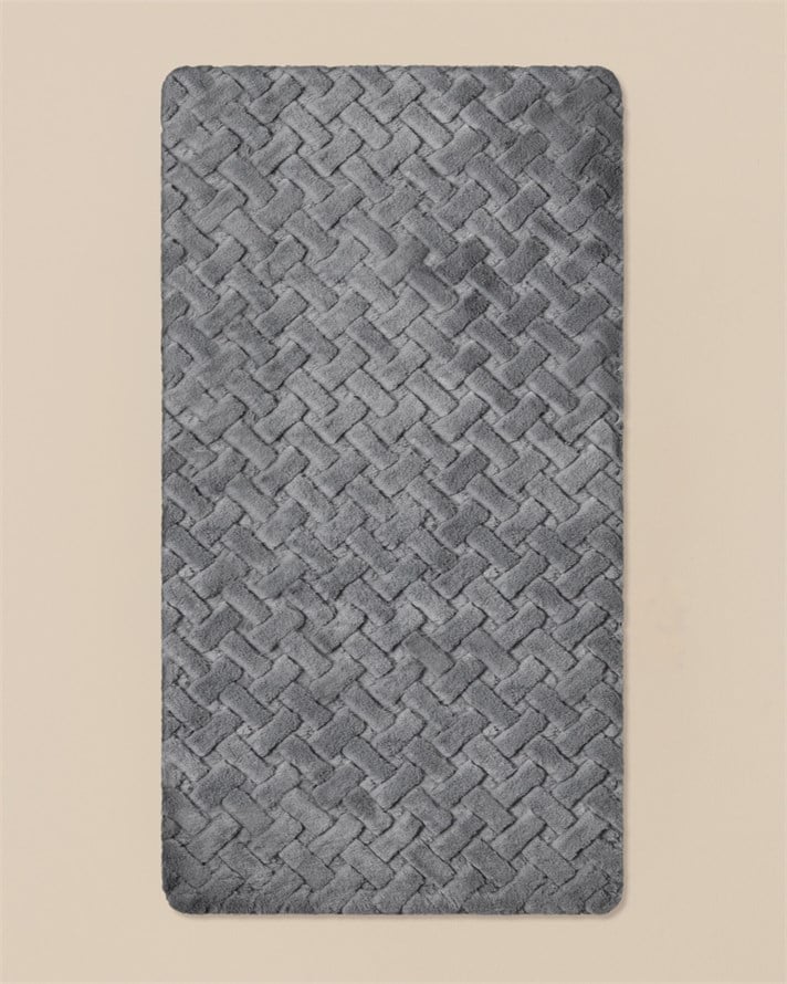 Peggy Pelüş Halı 80x150 cm Gri