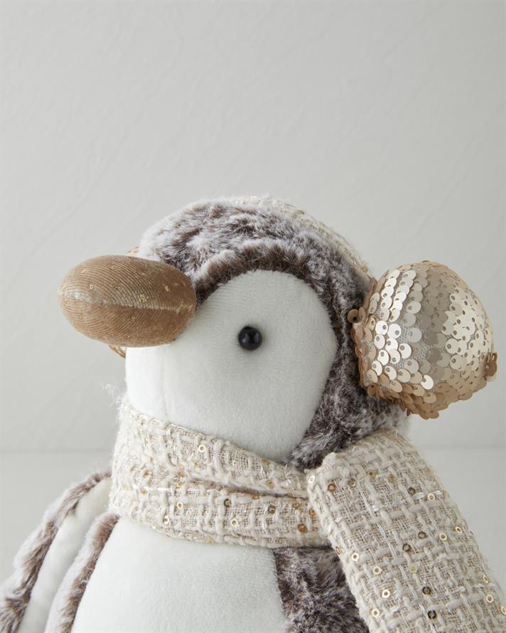 Penguin Dekoratif Obje 33 cm Gri