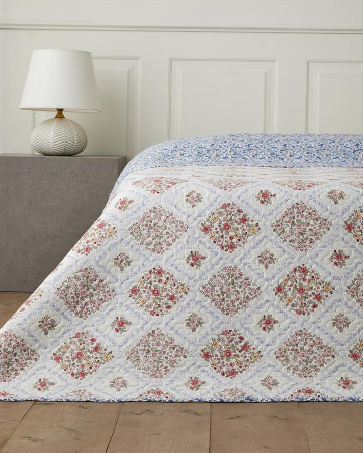 Penny Bloom King Size Çok Amaçlı Örtü 220x240 cm Mor