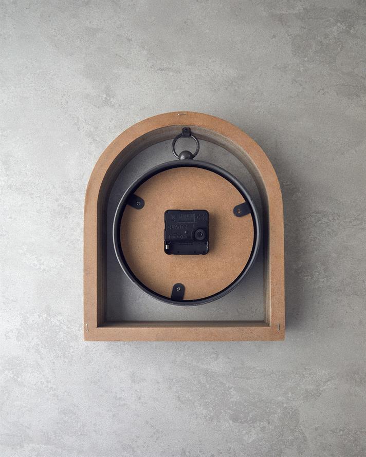 Pera Ahşap Masa Saati Naturel