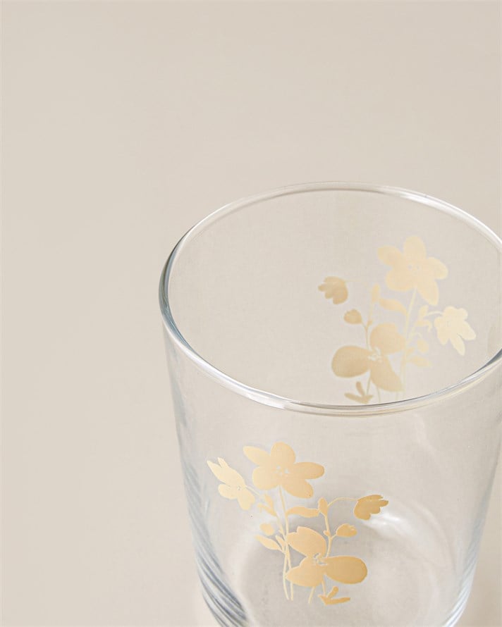 Petal Poetry Cam 3 Parça Su Takımı 1150 ml + 315 ml Sarı - Mavi