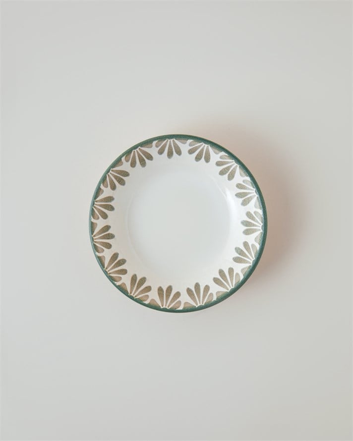 Petal Poetry Seramik Çerezlik 13 cm Yeşil