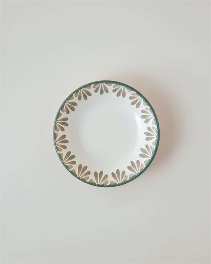 Petal Poetry Seramik Çerezlik 13 cm Yeşil