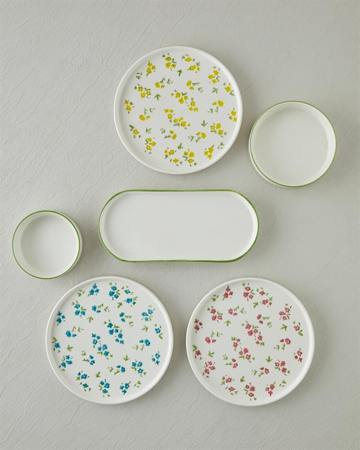 Petite Seramik Kahvaltı Takımı 14 parça 6 kişilik Renkli