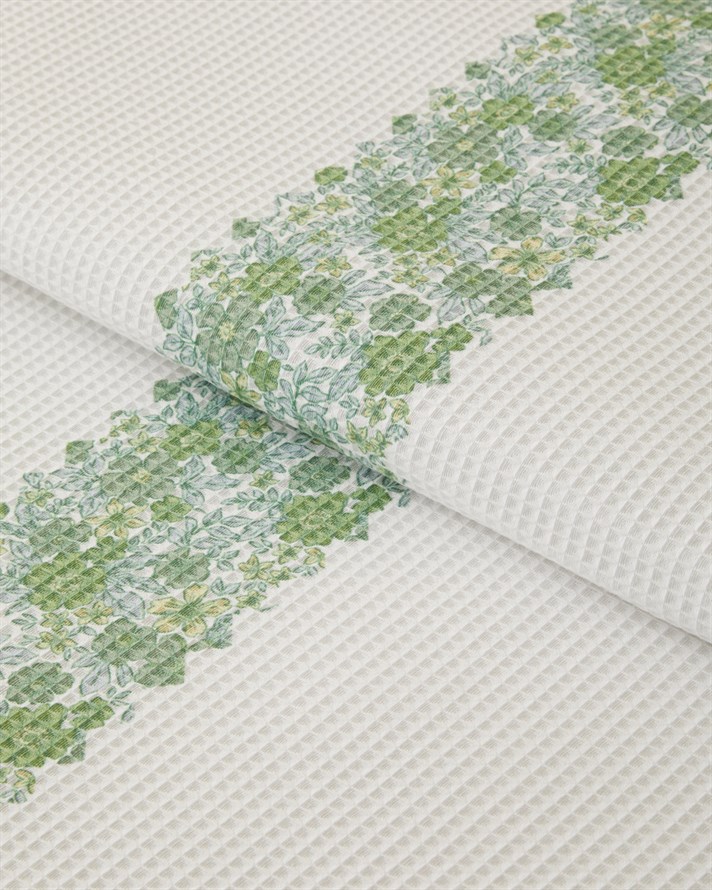 Petty Chic Çift Kişilik Pike 200x220 cm Yeşil