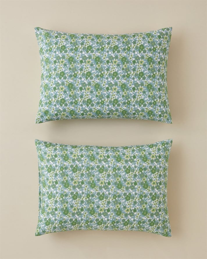 Petty Chic Kolay Ütülenir 2li Yastık Kılıfı 50x70 cm Yeşil