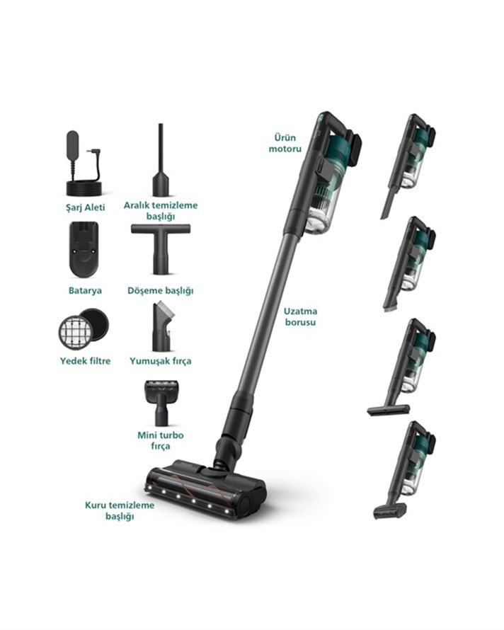 Philips 6000 Serisi XC6456/10 Şarjlı Dikey Süpürge