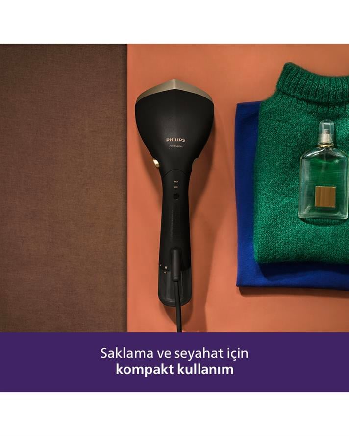 Philips 7000 Serisi STH7060/80 Taşınabilir Buharlı Düzleştirici Siyah