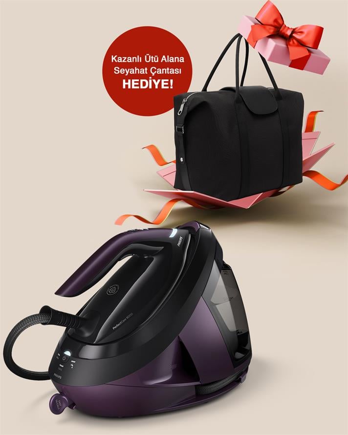 Philips PerfectCare 8000 Serisi PSG8160/30 Buhar Kazanlı Ütü + Seyahat Çantası
