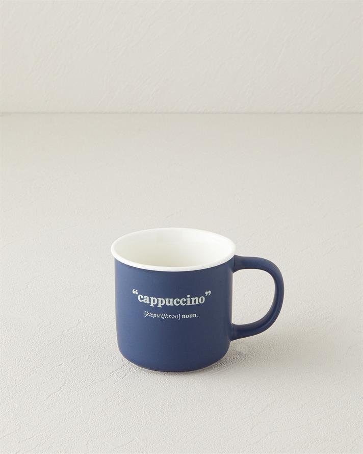 Phoebe Cappucino New Bone China Kupa 200 ml Lacivert