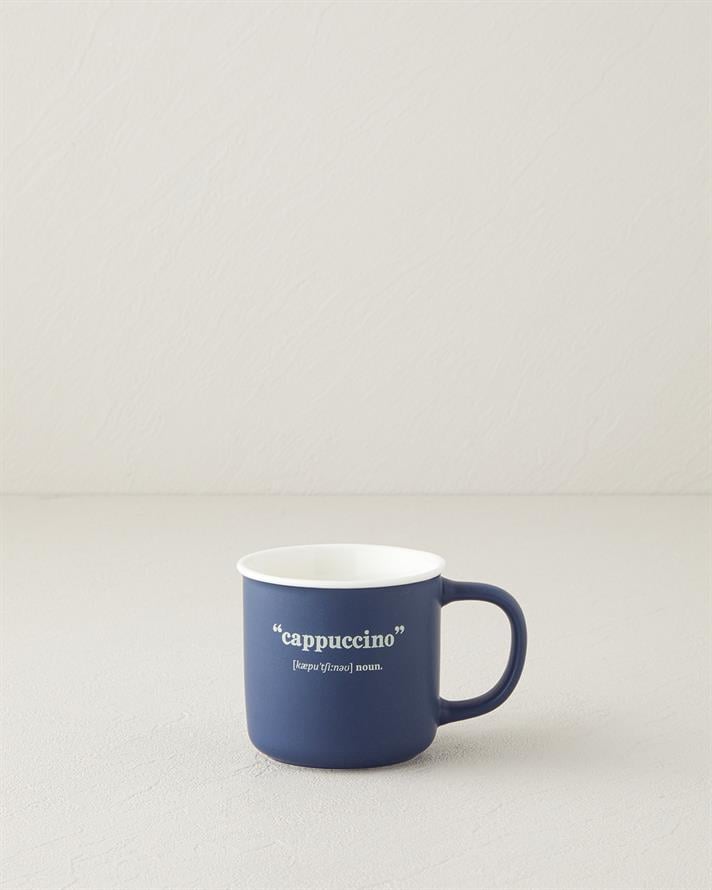 Phoebe Cappucino New Bone China Kupa 200 ml Lacivert