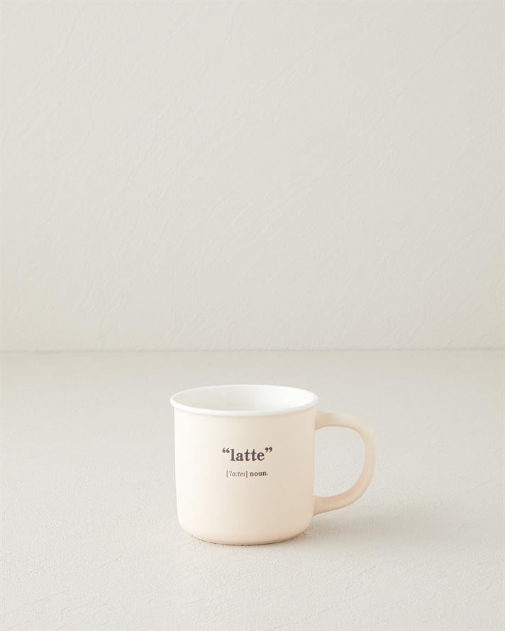 Phoebe Latte New Bone China Kupa 200 ml Krem