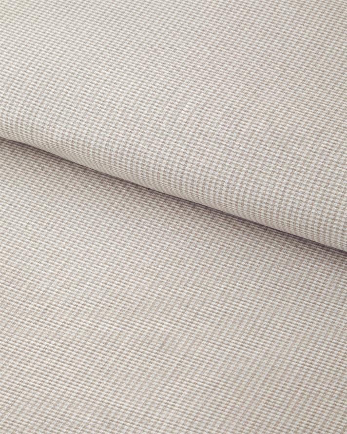 Pied de poule İpliği Boyalı Tek Kişilik Nevresim Takımı 160x220 cm Bej