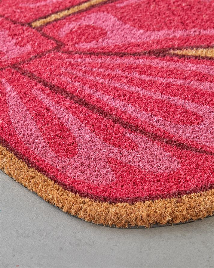 Pink Ribbon Kapı Önü Paspası 45x75 cm Multicolor