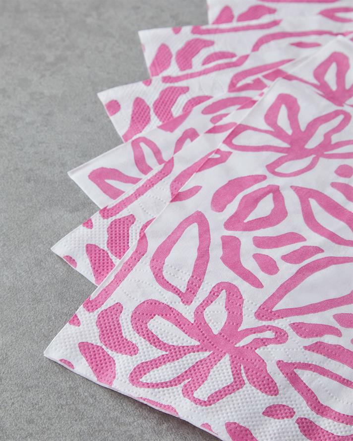 Pinkbloom Kağıt 20li Kağıt Peçete 33x33 cm Pembe