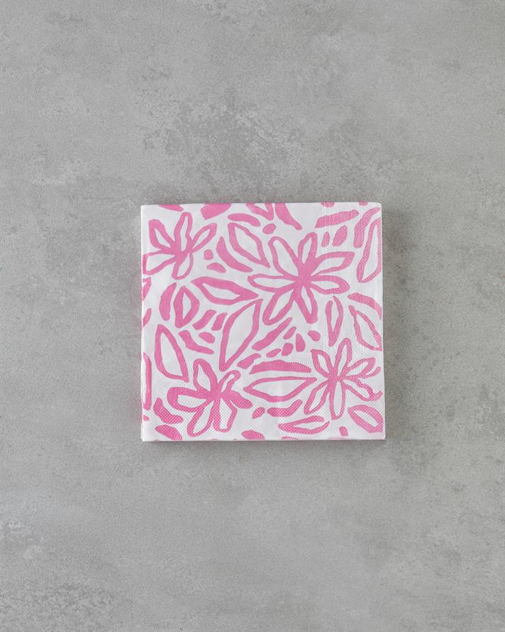 Pinkbloom Kağıt 20li Kağıt Peçete 33x33 cm Pembe