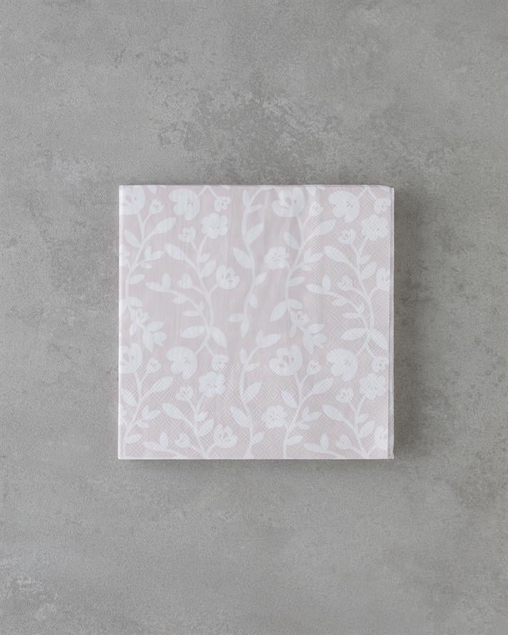 Pinklet 20li Kağıt Peçete 33x33 cm Pembe-Beyaz