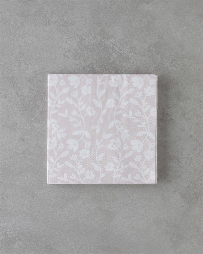 Pinklet 20li Kağıt Peçete 33x33 cm Pembe-Beyaz