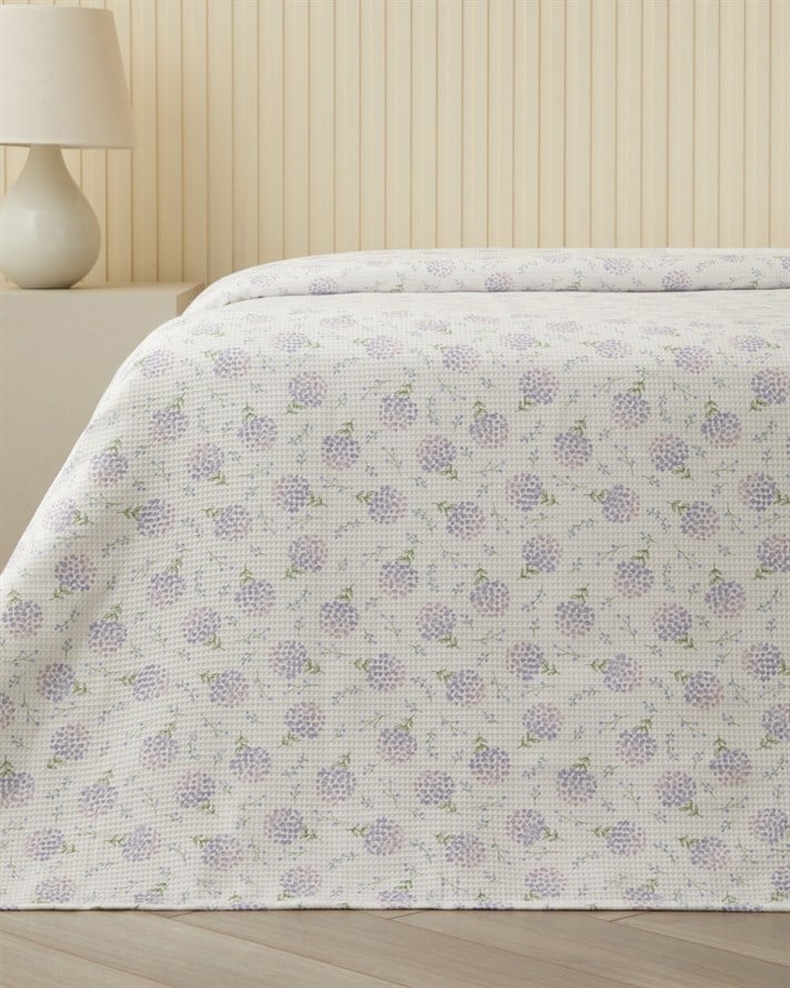 Pixel Çift Kişilik Pike 200x220 cm Mor