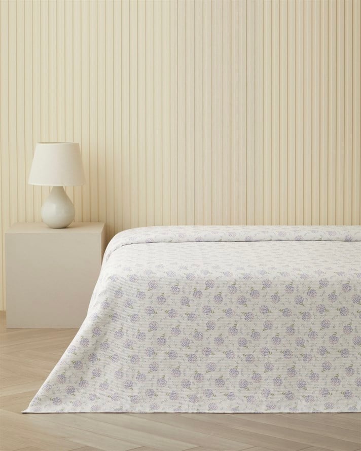 Pixel Çift Kişilik Pike 200x220 cm Mor