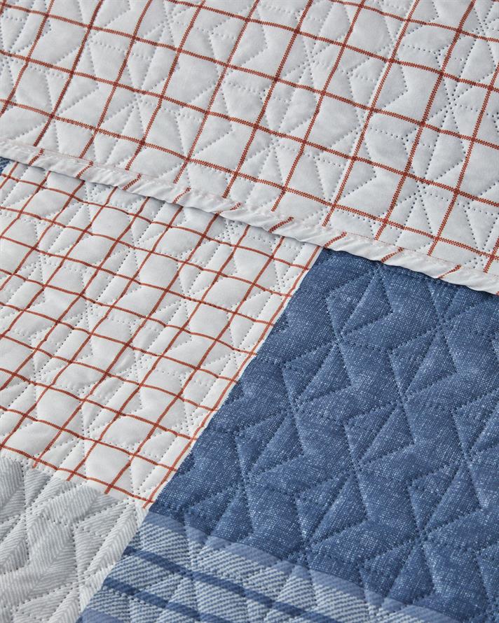 Plaid Harmony Çift Taraflı King Size Çok Amaçlı Örtü 240x220 cm Mavi