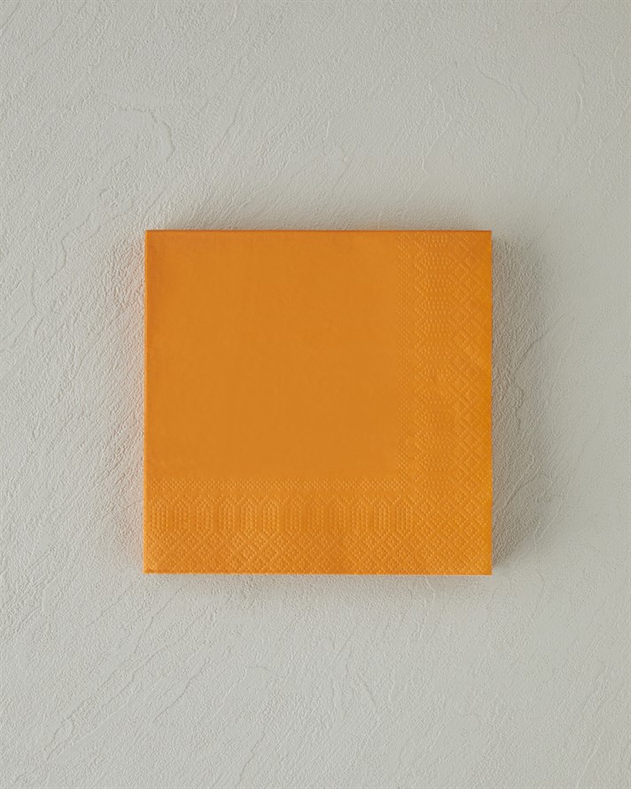 Plain Elegance 20li Kağıt Peçete 33x33 cm Turuncu