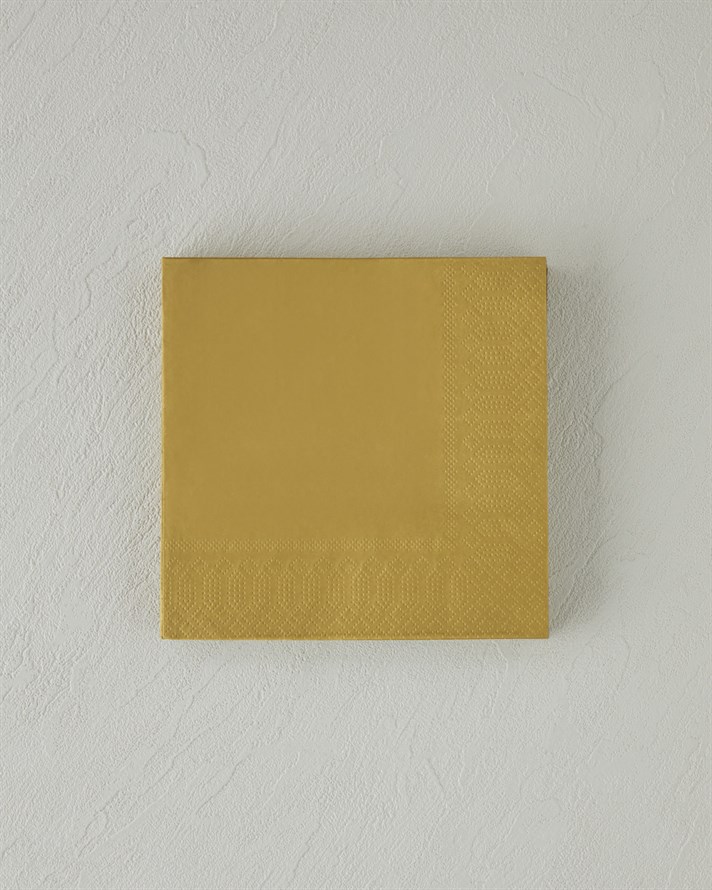 Plain Elegance 20li Kağıt Peçete 33x33 cm Gold