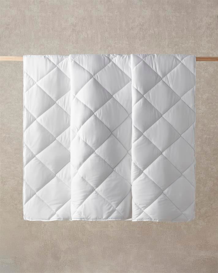 Plain Mikrofiber Çift Kişilik Yastık Yorgan Takımı 195x215 cm Beyaz