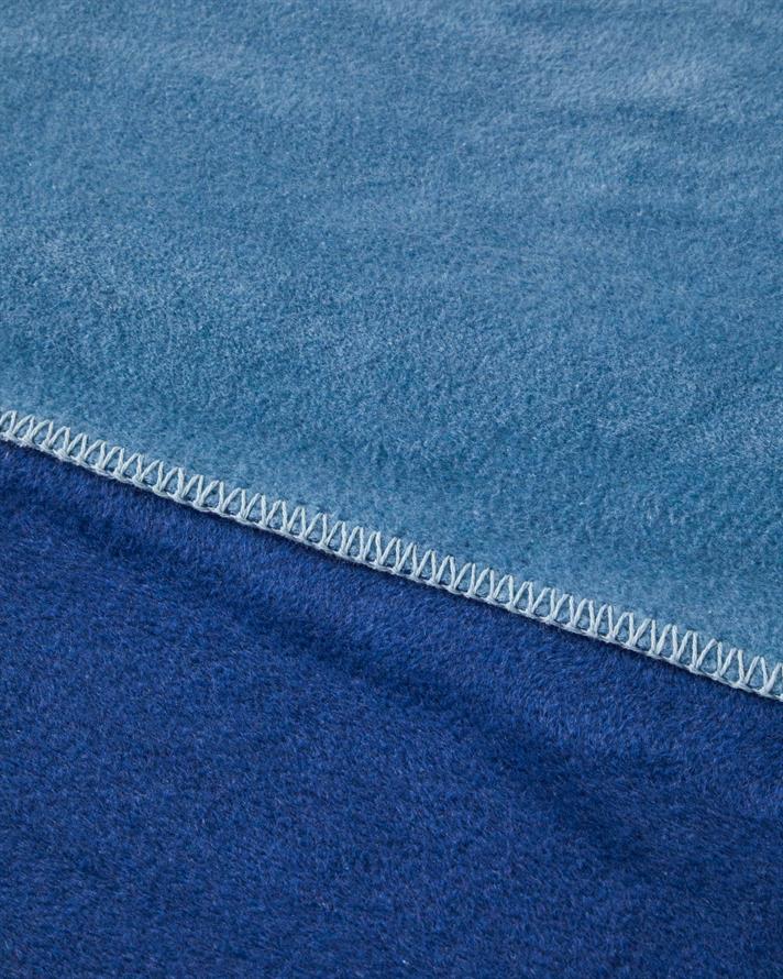 Plain Pamuklu Çift Kişilik Battaniye 200x220 cm Indigo-Mavi