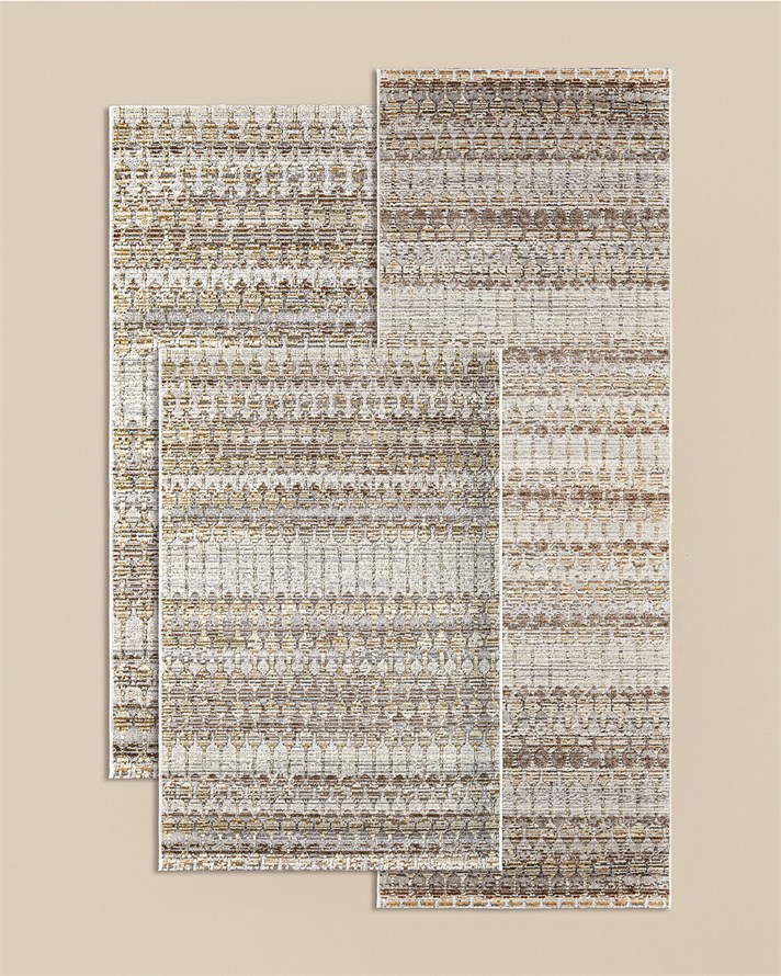 Plain Serenity Yolluk Halı 80x150 cm Krem