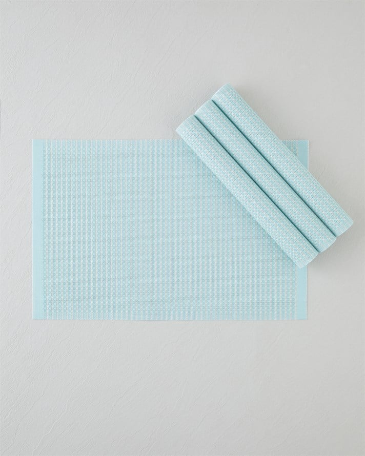 Plaina Pvc 4lü Amerikan Servis 30x45 cm Açık Mint