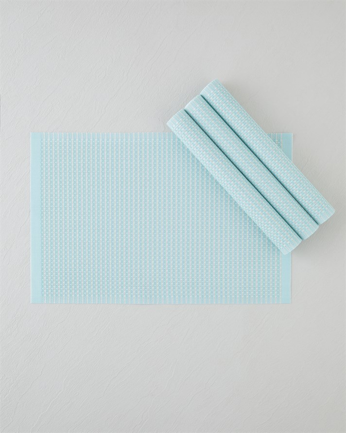 Plaina Pvc 4lü Amerikan Servis 30x45 cm Açık Mint