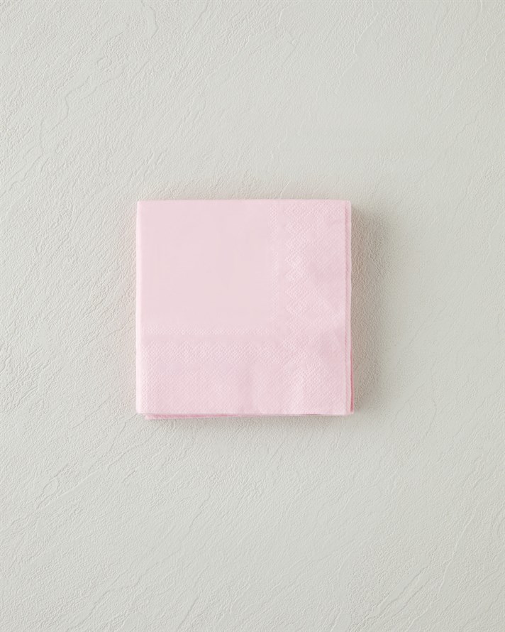 Plaine Kağıt 20li Kağıt Peçete 24x24 cm Pembe