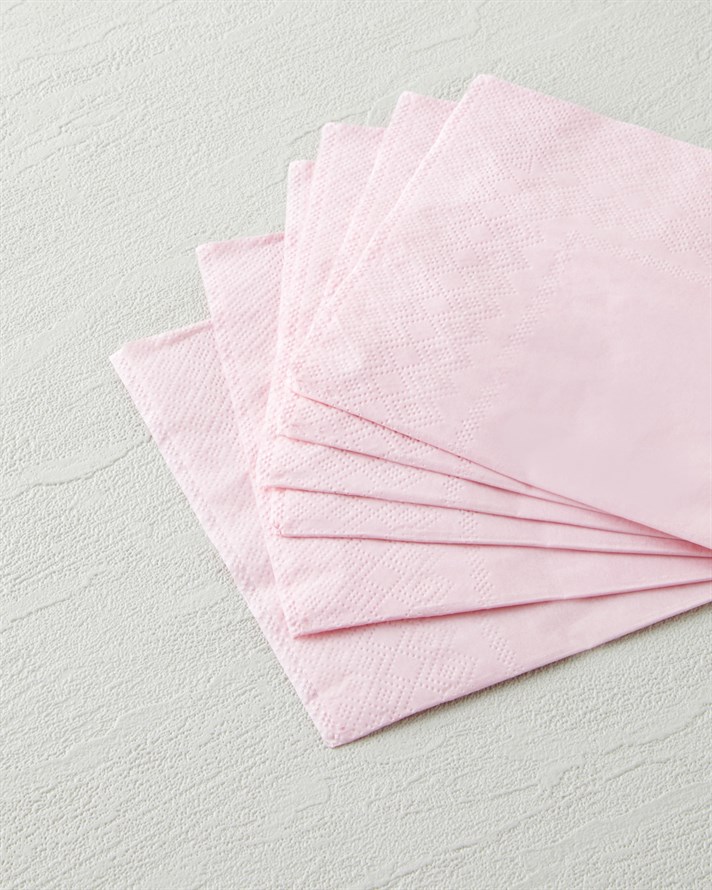 Plaine Kağıt 20li Kağıt Peçete 24x24 cm Pembe