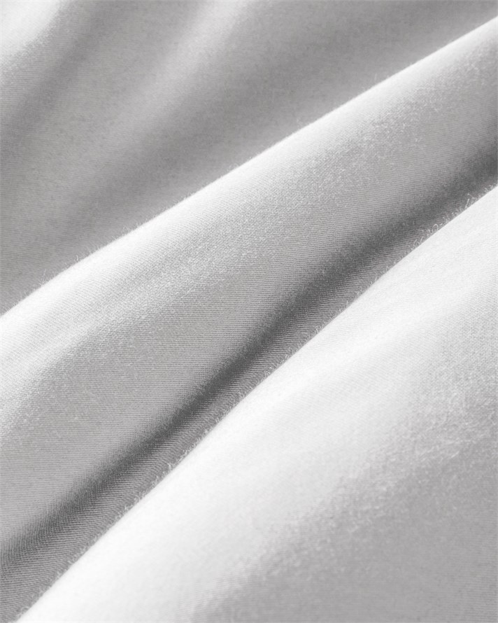 Plisse Nervürlü Pamuk Saten Çift Kişilik Çarşaflı Nevresim Takımı 200x220 cm Beyaz