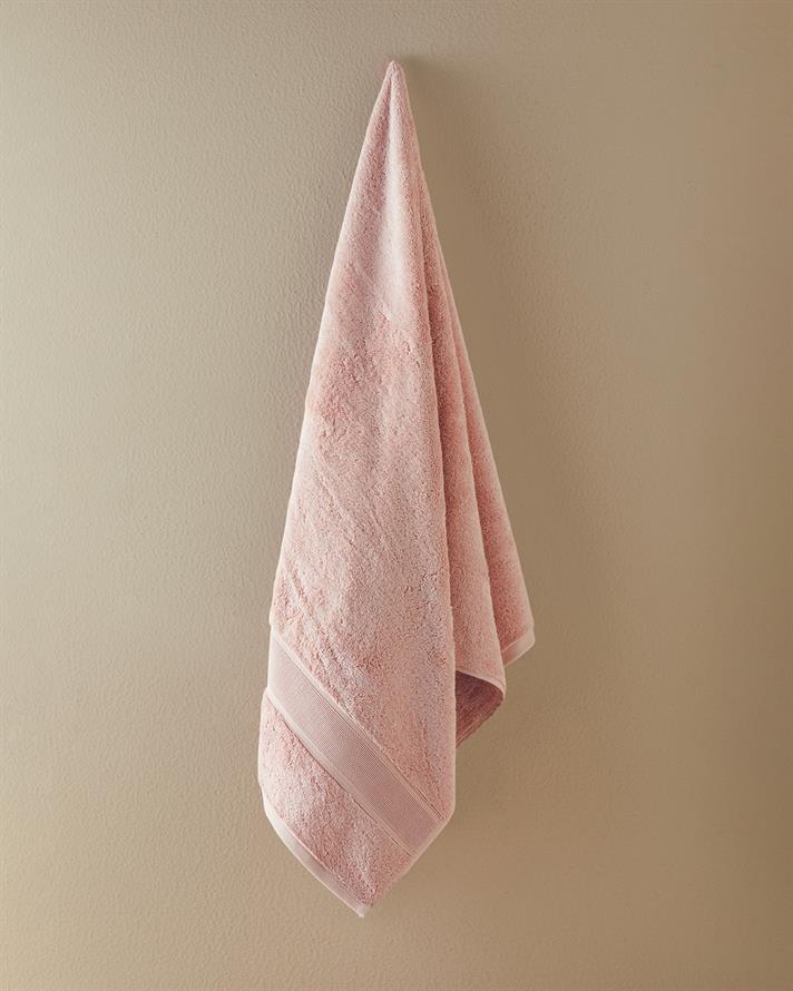 Poffy Soft-Premium Pamuklu Banyo Havlusu 70x140 cm Pembe