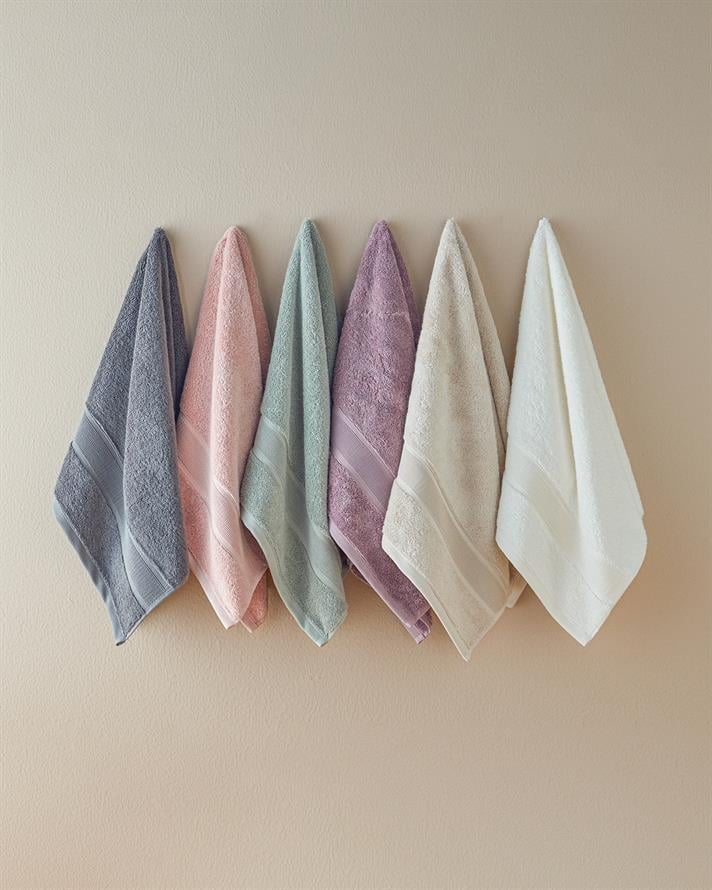 Poffy Soft-Premium Pamuklu Yüz Havlusu 50x80 cm Lila