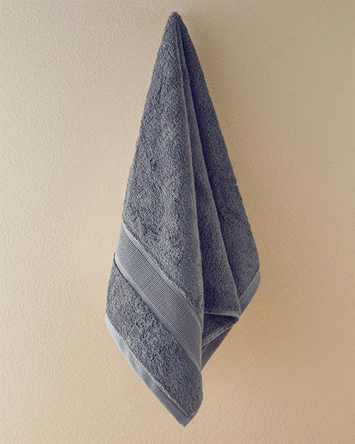 Poffy Soft-Premium Pamuklu Yüz Havlusu 50x80 cm Koyu Gri