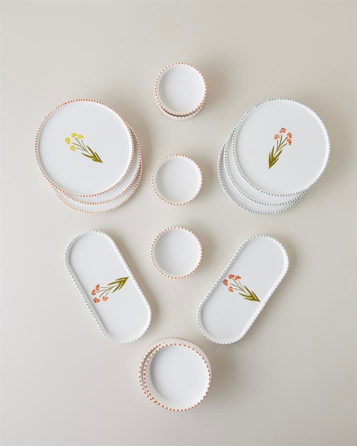 Point Seramik Kahvaltı Takımı 14 parça 6 kişilik Renkli