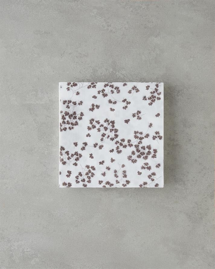 Pointra 20li Kağıt Peçete 33x33 cm Beyaz-Kahverengi