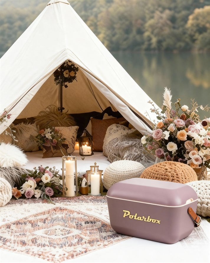 Polarbox 12L Mauve - Gold