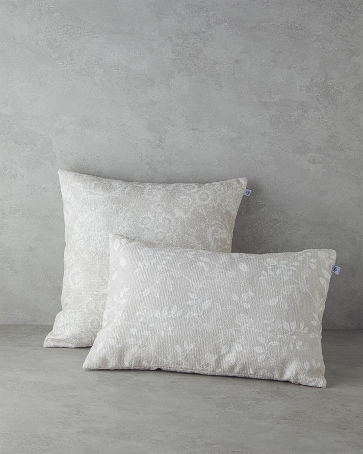 Polline Dekoratif Kırlent 45x45 cm Ekru