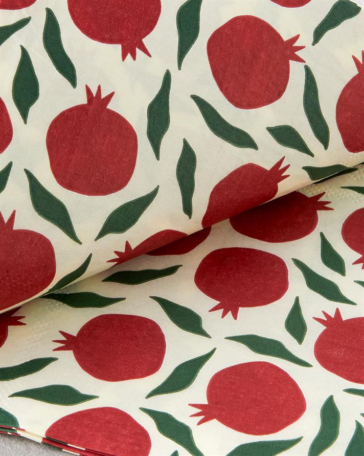 Pomberry Kağıt 20li Kağıt Peçete 33x33 cm Kırmızı