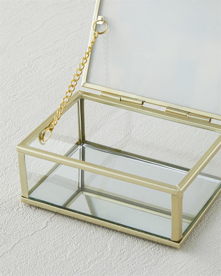 Poppy Dekoratif Kutu 11x8x5 cm Gold