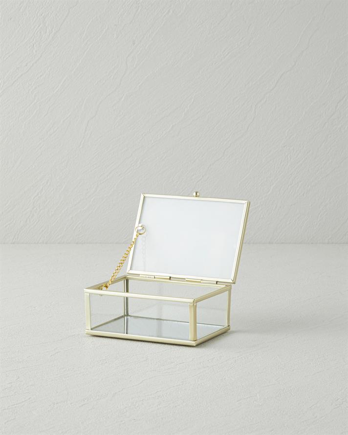 Poppy Dekoratif Kutu 11x8x5 cm Gold