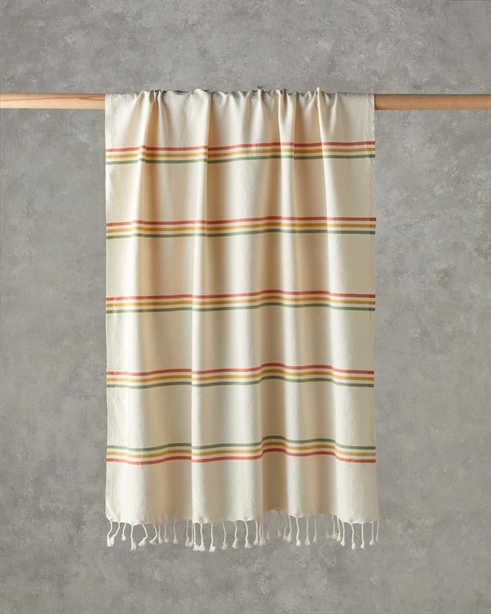 Porte Pamuklu Peştemal 90x150 cm Açık Bej