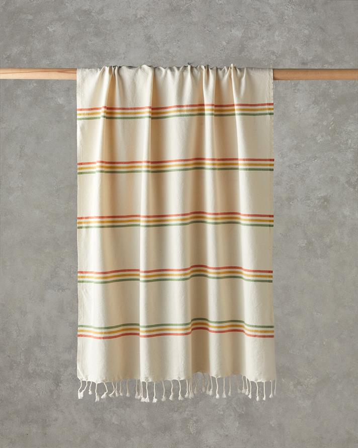 Porte Pamuklu Peştemal 90x150 cm Açık Bej