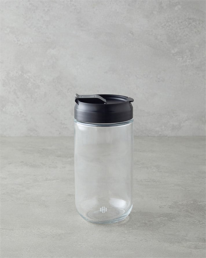 Prea Cam Kavanoz 800 ml Siyah