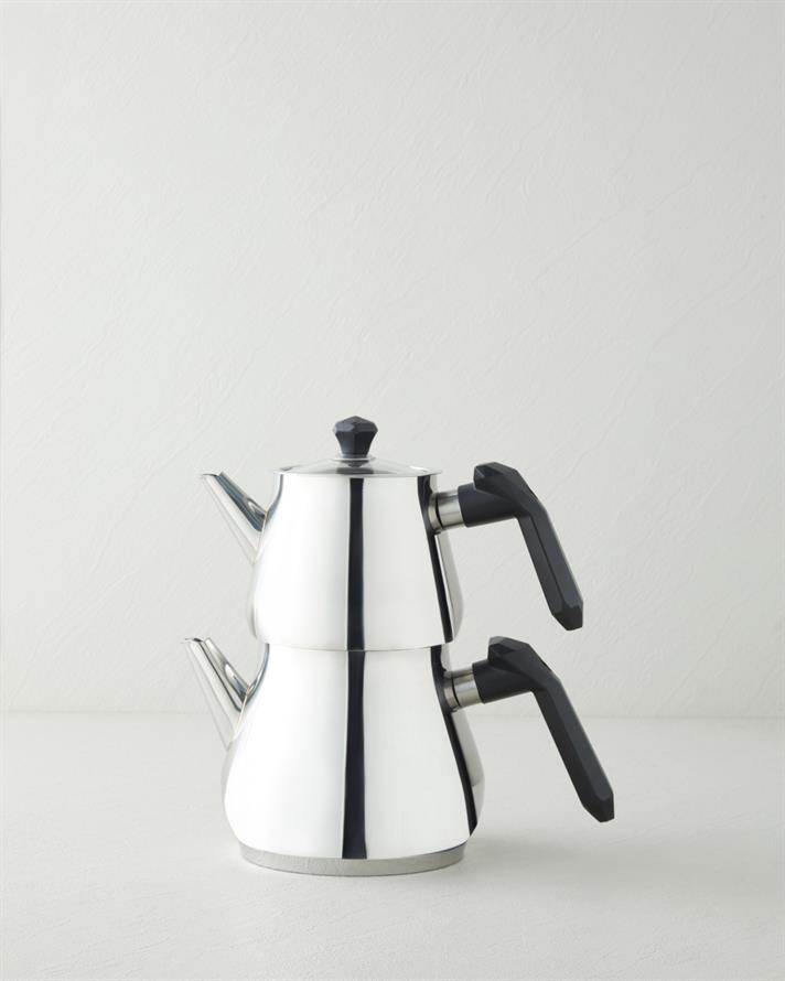 Prego Çelik Çaydanlık Siyah